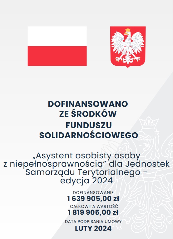 plakat programu Asystent osobisty osoby z niepełnosprawnością dla JST edycja 2024