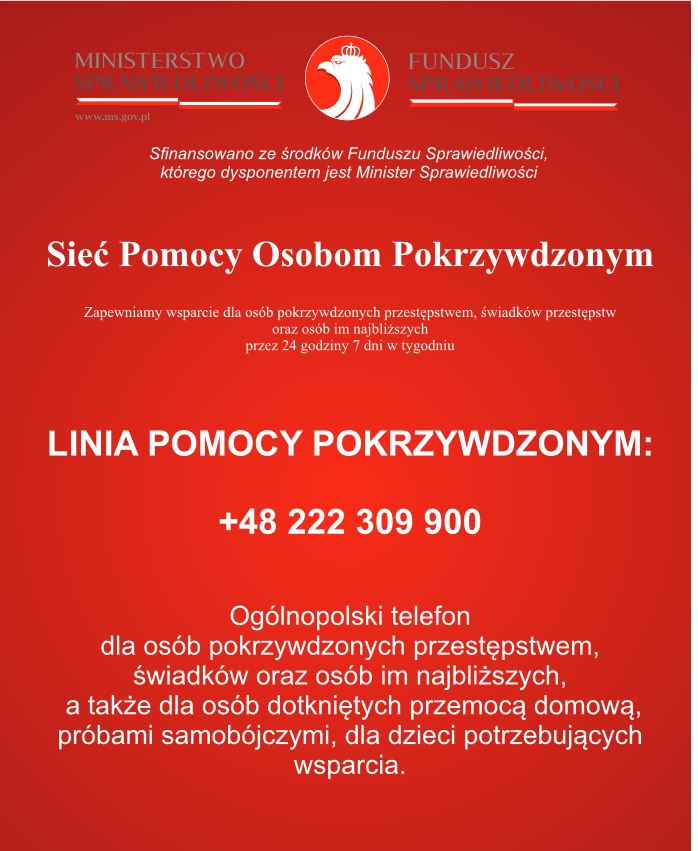 informacja o sieci pomocy osobom pokrzywdzonym