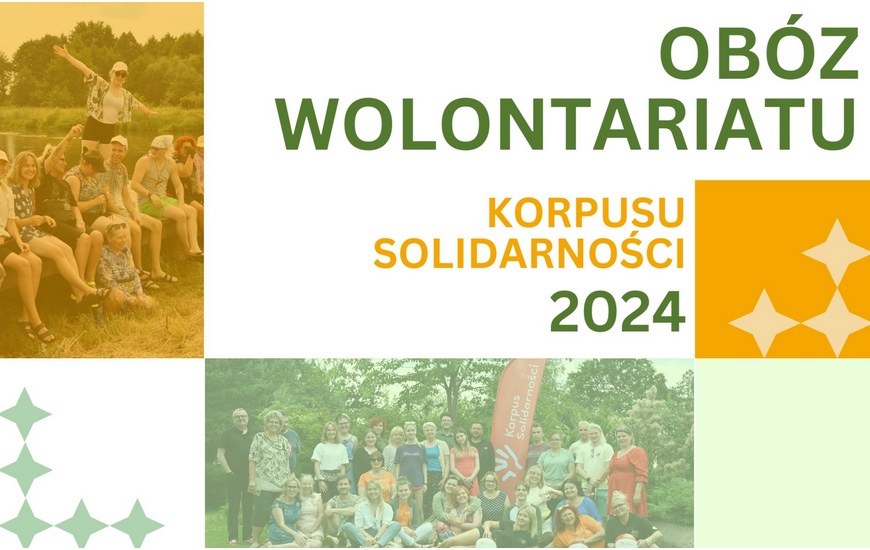 plakat obozu dla wolontariuszy