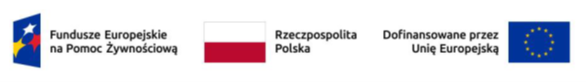 logo do Programu Fundusze Europejskie na Pomoc Żywnościową 2021-2027