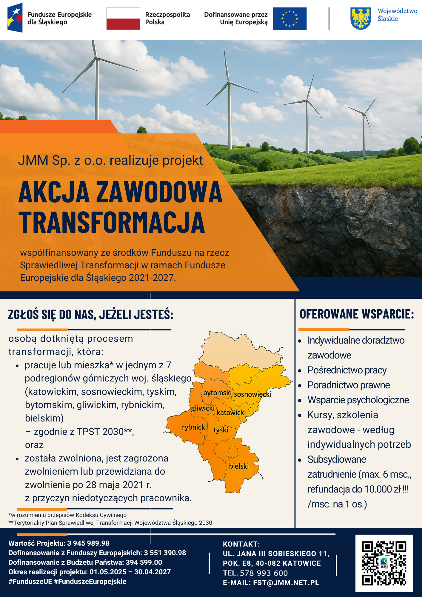 plakat Akcja zawodowa transformacja